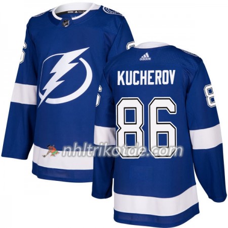 Tampa Bay Lightning Trikot Nikita Kucherov 86 Adidas 2017-2018 Blau Authentic - Herren